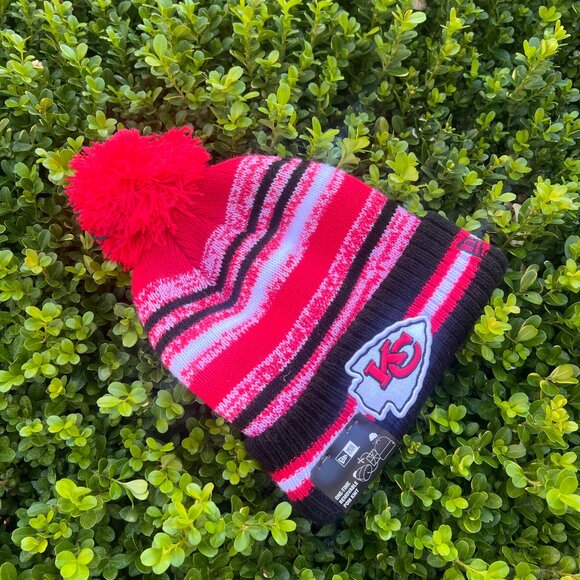 NWT Kansas City Chiefs NFL Beanie with Removable Pom Pom - New Era - Picture 6 of 6